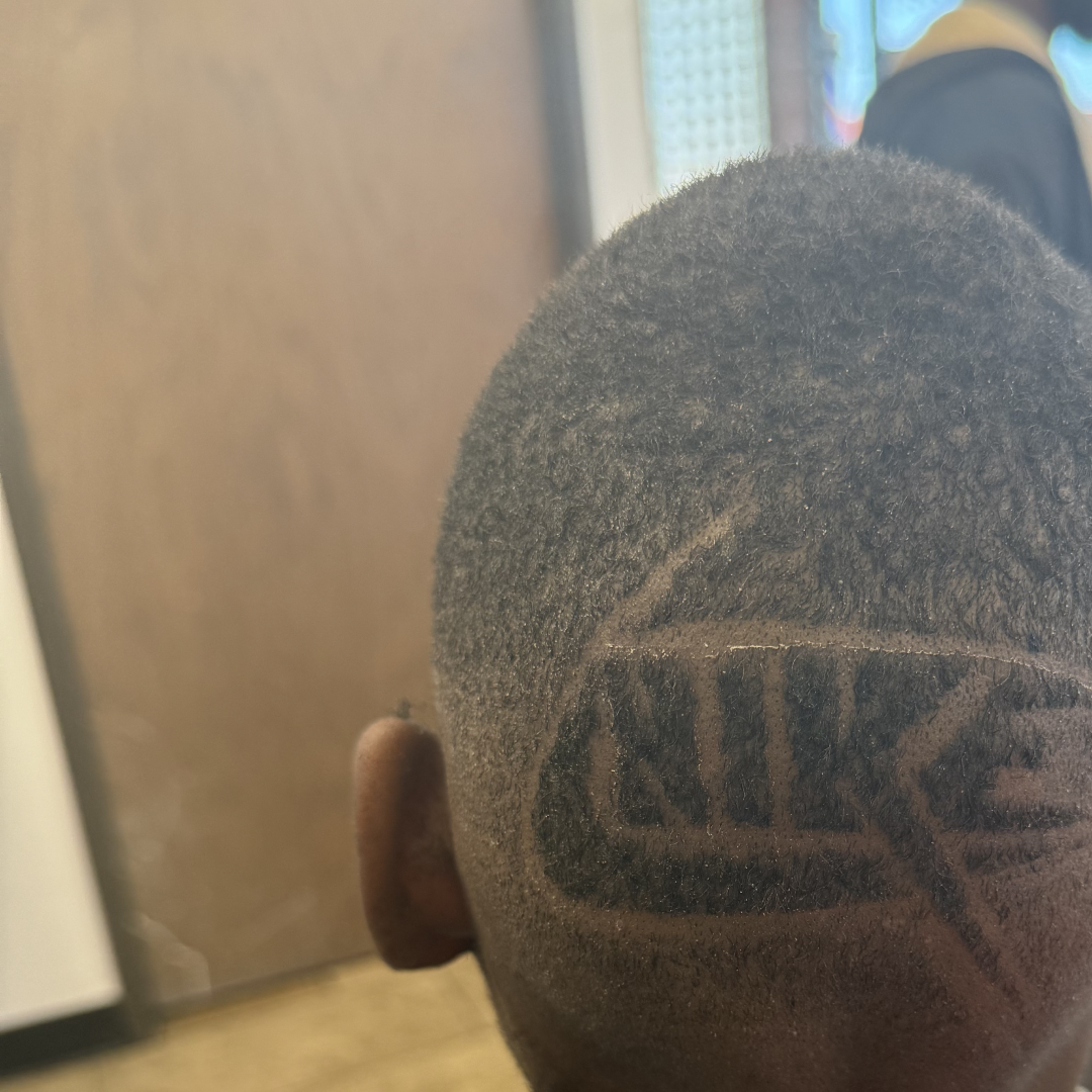 Nike logo cut